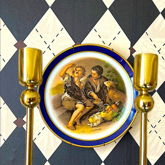 Vintage Echt Cobalt Inglasur Plate – Bartolomé Esteban Murillo, Arzberg Germany - Picture 7 of 15